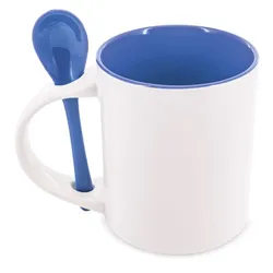 TAZZA SUBLIMAZIONE REDONDA CON CUCHARA "NEIVA"