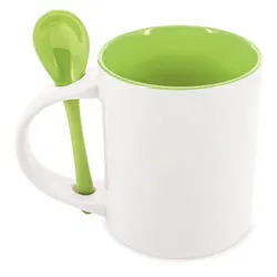 TAZZA SUBLIMAZIONE REDONDA CON CUCHARA "NEIVA"