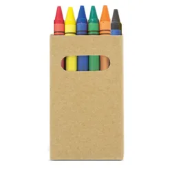 SCATOLINA PASTELLI A CERA 6 COLORI "PIXI"