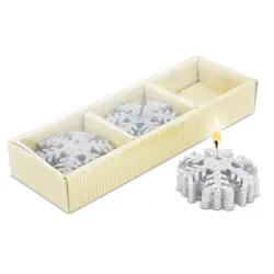 SET CANDELA FIOCCO DI NEVE FINLANDIA