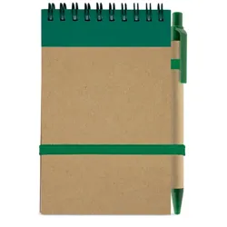 BLOC NOTES CON PENNA RICICLATO "MAEL"