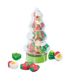 SET DI GOMME DI NATALE "FIR TREE".