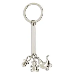 PORTACHIAVI METALLO BATTESIMO "CHARMING"