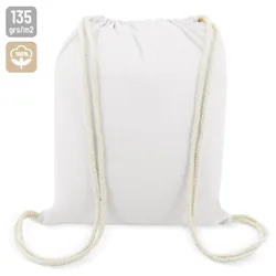 BORSA ZAINO BIANCA COTONE