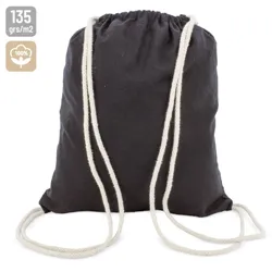 BORSA ZAINO NERA COTONE