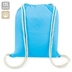 BORSA ZAINO TURCHESE COTONE