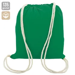 BORSA ZAINO VERDE COTONE