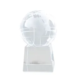 TROFEO VETRO MAPPAMONDO "TERRA"