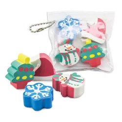 SET 4 GOMME NATALE "HAL"
