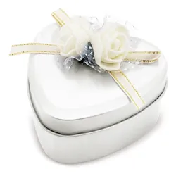 ASTUCCIO ROSE HEART BIANCO