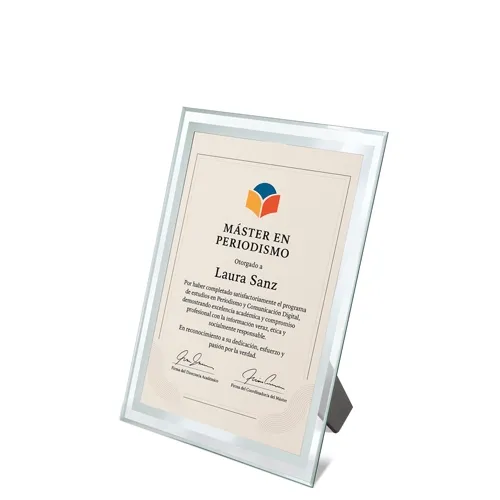 Cornice in vetro diploma a5 “bisela” · 10844