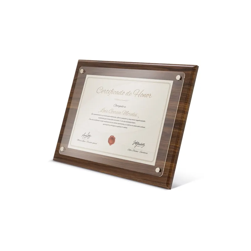 Cornice in legno diploma a4 “excelencia” · 10858