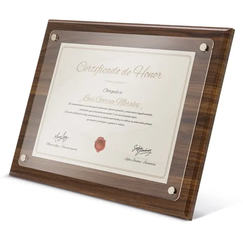 Cornice in legno diploma a4 “excelencia” · 10858