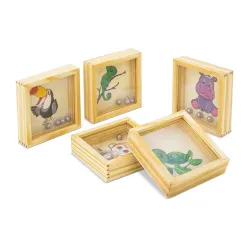Set di 5 labirinti in legno “jungle” · 10909