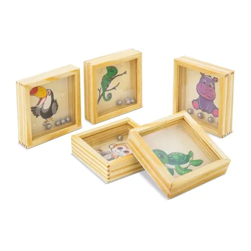 Set di 5 labirinti in legno “jungle” · 10909