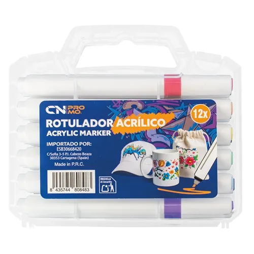 Set di 12 pennarelli acrilici “kolorin” · 10933