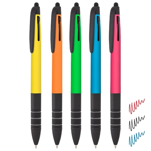 Set penne touch fluo 3 colori “impact” (5 pz) · 10936-SU