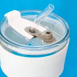 Bicchiere 330 ml con cannuccia “delicatessen” · 10965 2