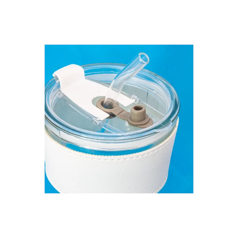 Bicchiere 330 ml con cannuccia “delicatessen” · 10965