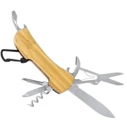 Coltello tascabile multiuso bambù “saskat” · 11007