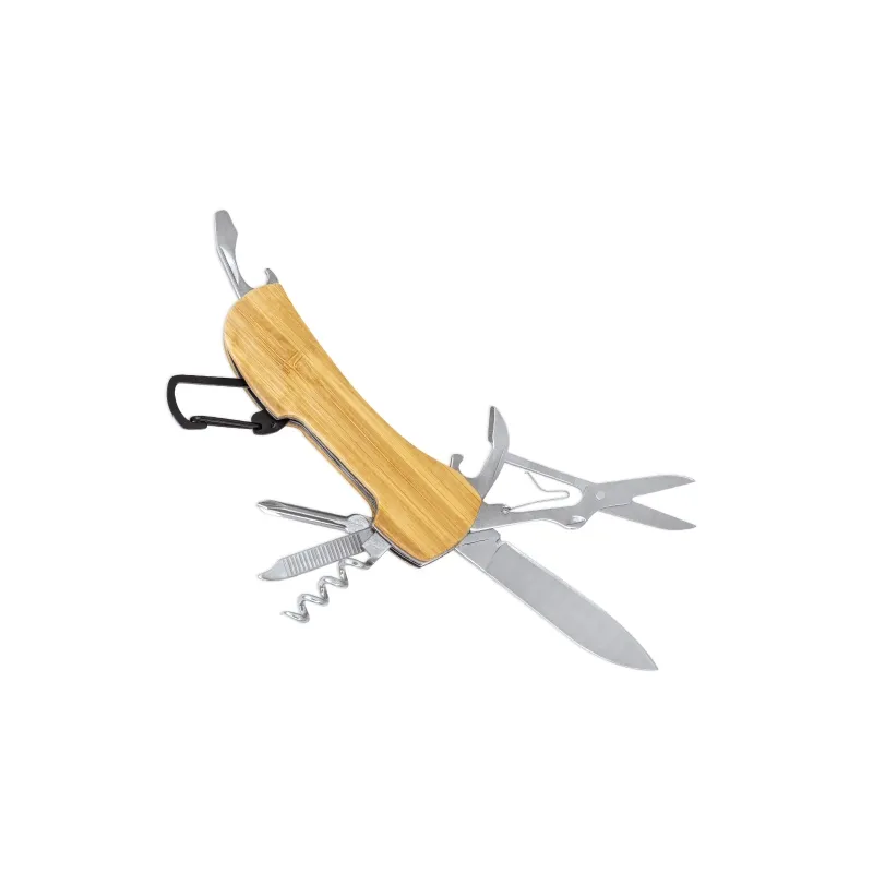 Coltello tascabile multiuso bambù “saskat” · 11007