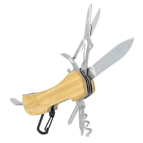 Coltello tascabile multiuso bambù “saskat” · 11007