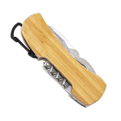 Coltello tascabile multiuso bambù “saskat” · 11007