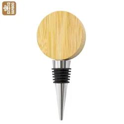Tappo-apribottiglia in bambù naturale “allium” · 11019