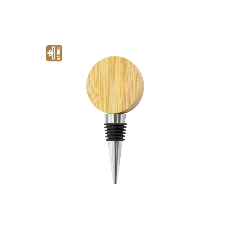 Tappo-apribottiglia in bambù naturale “allium” · 11019