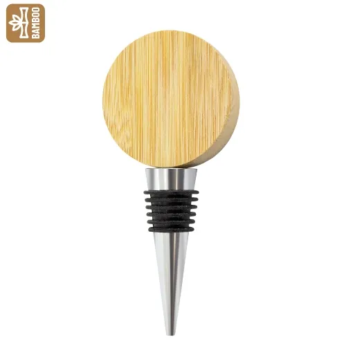 Tappo-apribottiglia in bambù naturale “allium” · 11019