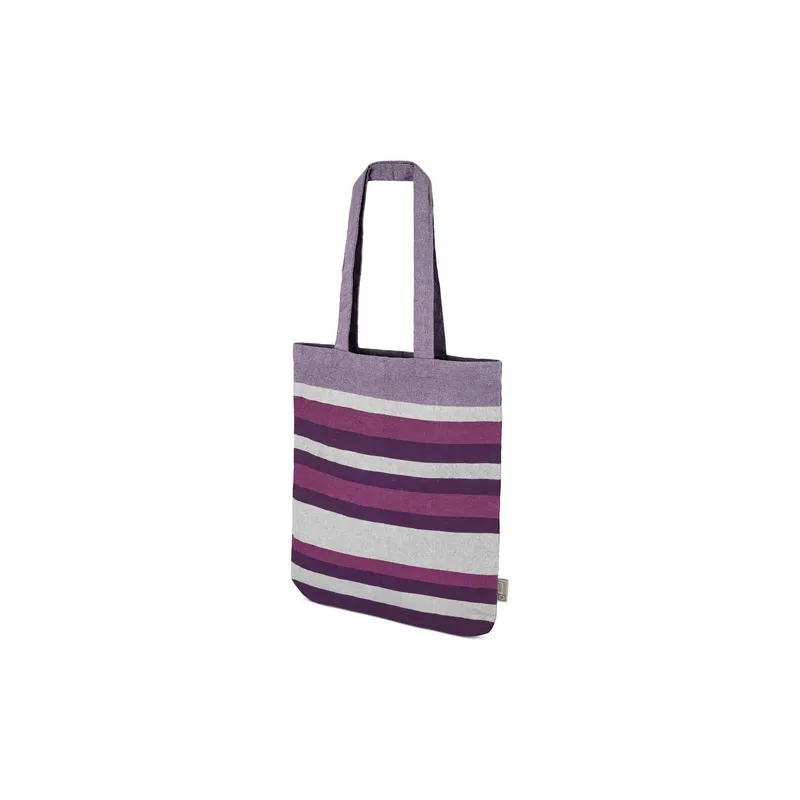 Borsa a righe in cotone riciclato "trinity" · 11024-LI