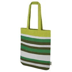 Borsa a righe in cotone riciclato "trinity" · 11024-VE 2