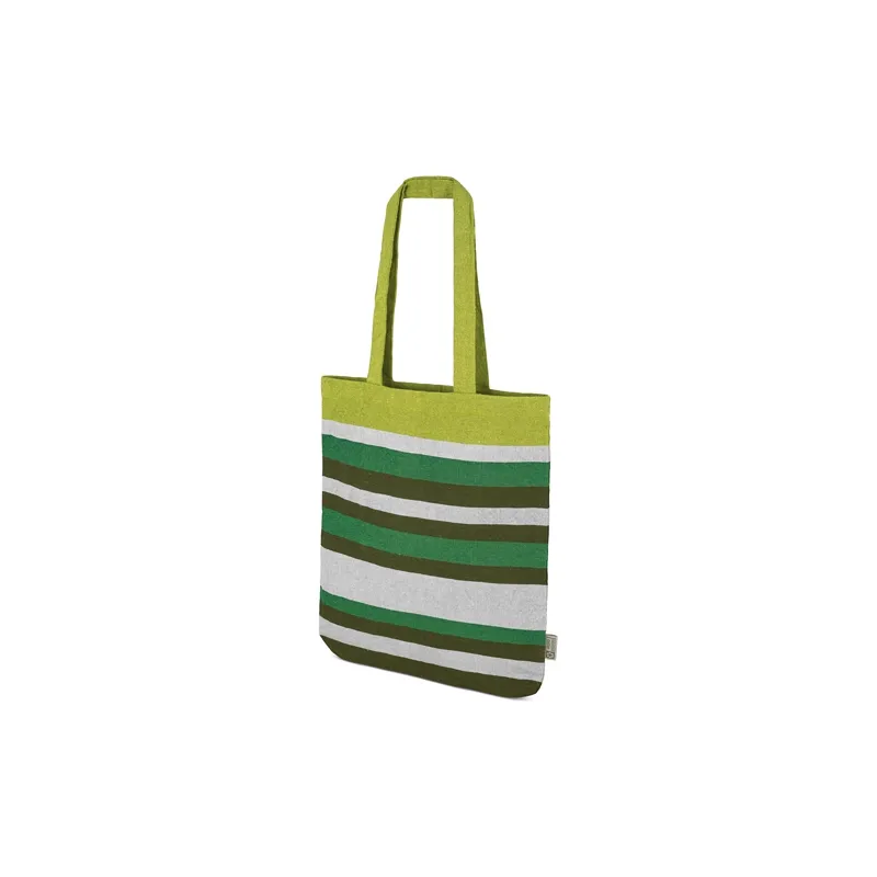 Borsa a righe in cotone riciclato "trinity" · 11024-VE