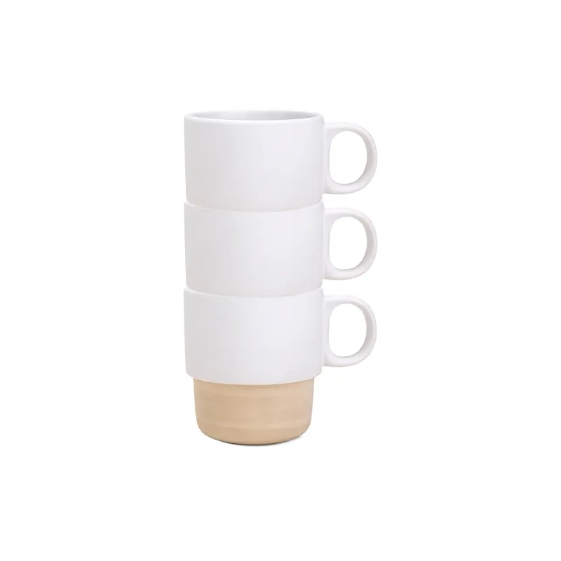 Tazza impilabile con base in bambù sublimazione “gerard” · 11047