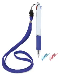 Penna 2 colori con lanyard “bisskar” · 11098-AZ