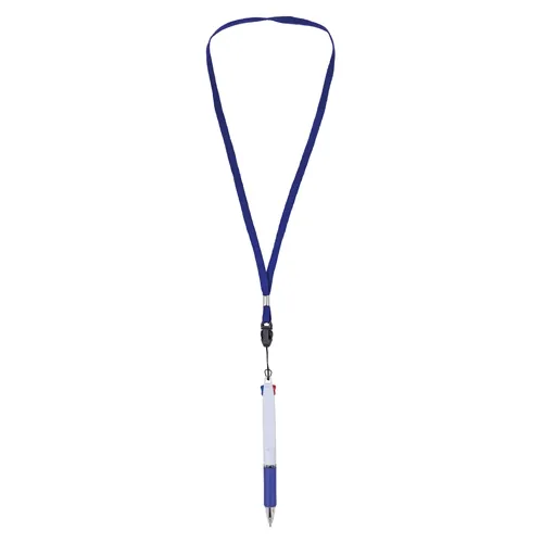 Penna 2 colori con lanyard “bisskar” · 11098-AZ