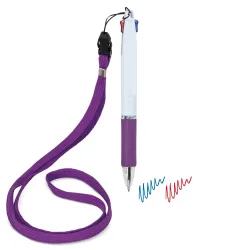 Penna 2 colori con lanyard “bisskar” · 11098-LI