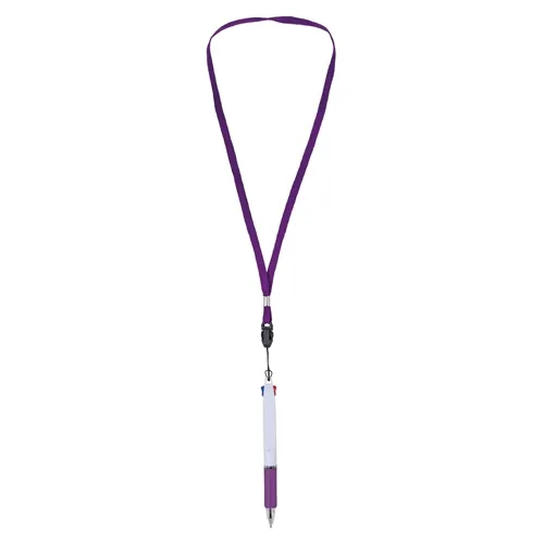 Penna 2 colori con lanyard “bisskar” · 11098-LI