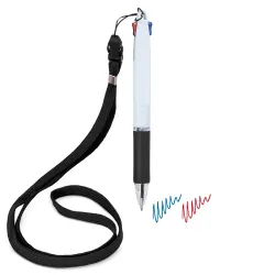 Penna 3 colori con lanyard “bisskar” · 11098-NE