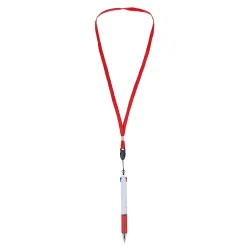 Penna 2 colori con lanyard “bisskar” · 11098-RO 2