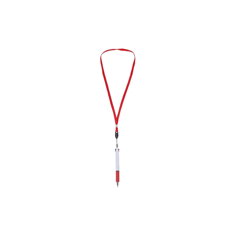 Penna 2 colori con lanyard “bisskar” · 11098-RO