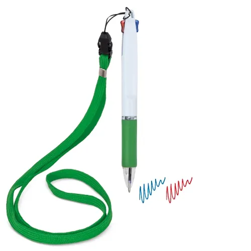 Penna 2 colori con lanyard “bisskar” · 11098-VE