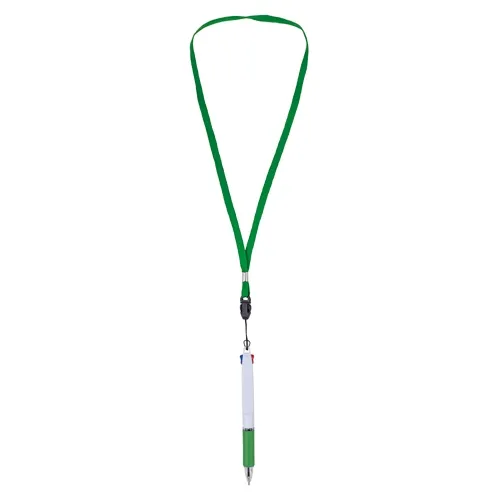 Penna 2 colori con lanyard “bisskar” · 11098-VE