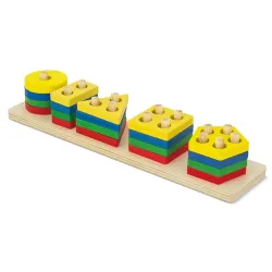 Set di blocchi geometrici in legno “didactic” · 11117