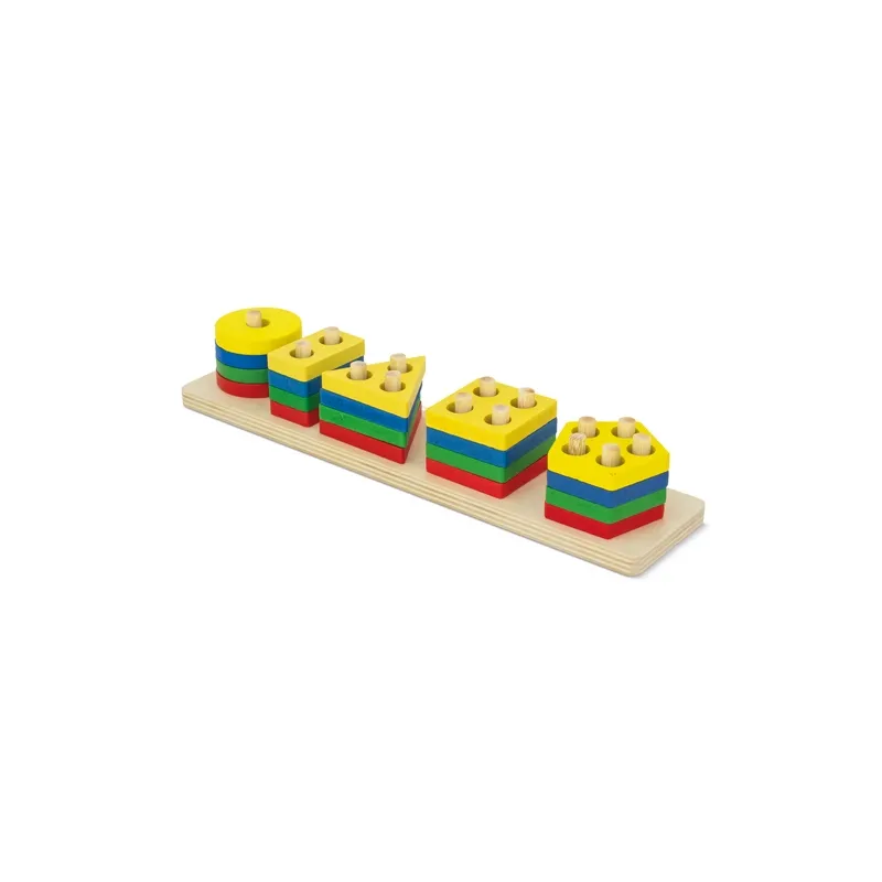 Set di blocchi geometrici in legno “didactic” · 11117