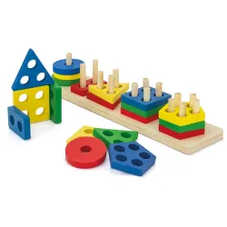 Set di blocchi geometrici in legno “didactic” · 11117 2