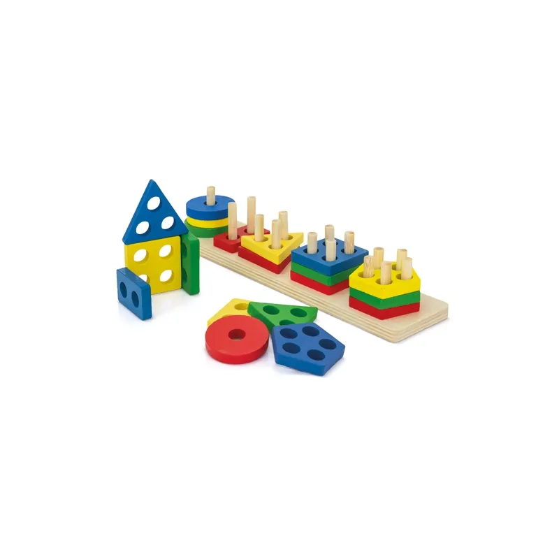 Set di blocchi geometrici in legno “didactic” · 11117