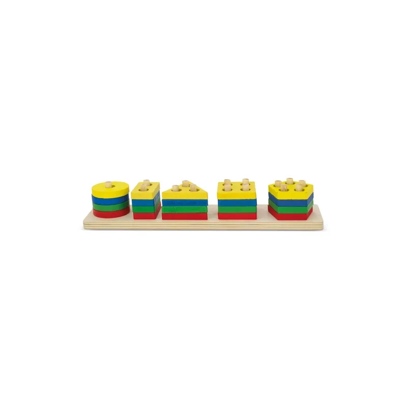 Set di blocchi geometrici in legno “didactic” · 11117