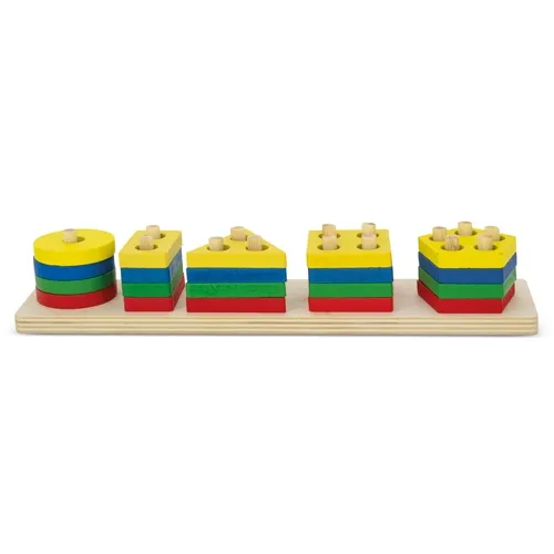 Set di blocchi geometrici in legno “didactic” · 11117