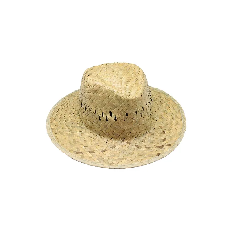 Cappello di paglia verde con fascia interna “paulo” · N-061